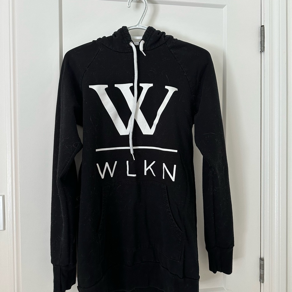 Women's Black Long Hoodie Sweater